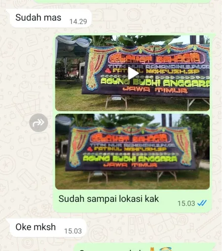 Pengiriman Papan Bunga Sambit